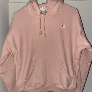 Peach Champion Hoodie; Womens size medium
